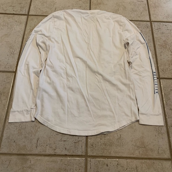 Hollister Southern California Logo Long Sleeve T-Shirt - White - Men's Small - Picture 6 of 7
